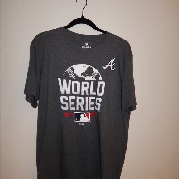 Fanatics Atlanta Braves Gray World Series Tee - Picture 1 of 3